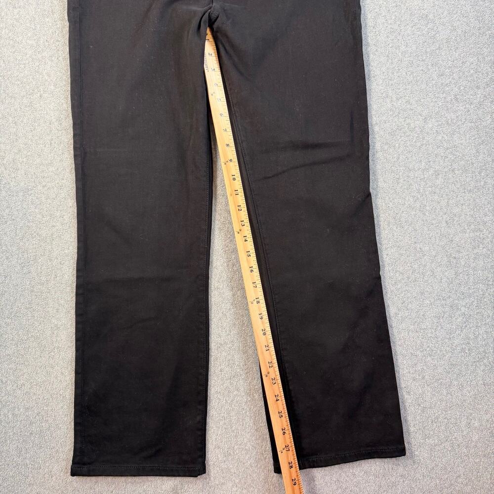 DL1961 Halle Straight Leg Instasculpt 29" Jeans Women's 31 Black Peach High Rise - Picture 3 of 10